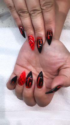 Halloween nails by Anthony