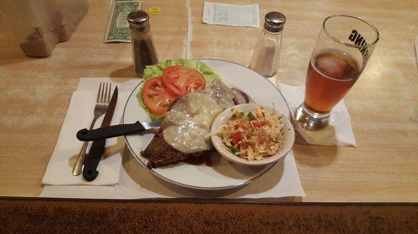 ROSE MAKES A AWESOME OPEN FACE STEAK SANDWICH!!