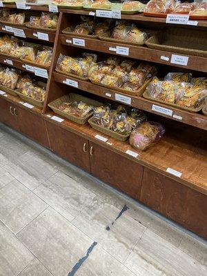 Some of the many varieties of bread available :)