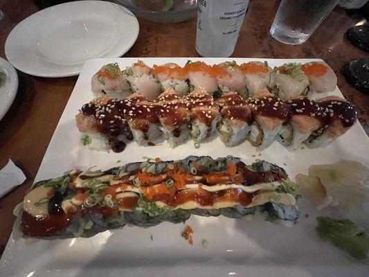 King roll in the middle, Athens roll and Toyota roll. The one of front is awesome!