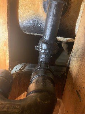 Repaired pipe