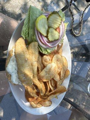 Perch sandwich