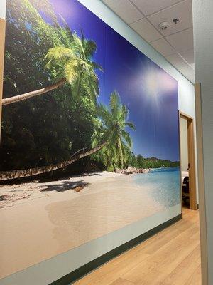 Hallway art that makes you want to vacay