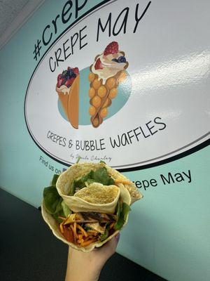 Savory chicken teriyaki crepe