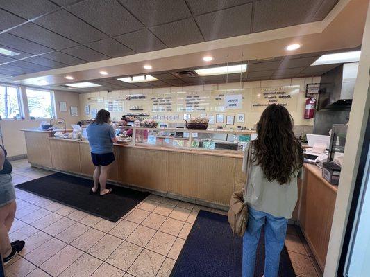 The interior of mister bagel