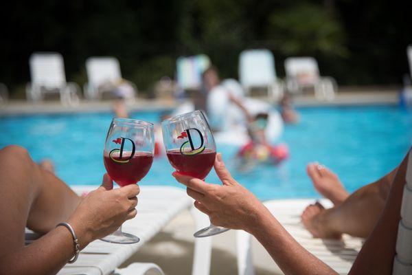 Relax by the pool.