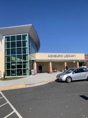 Outside the library