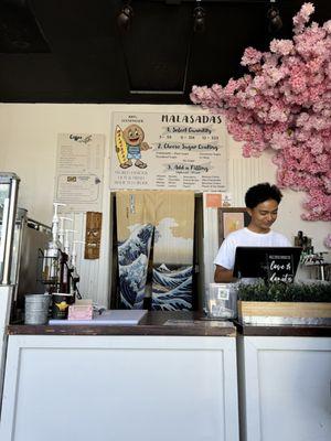 Menu and front register