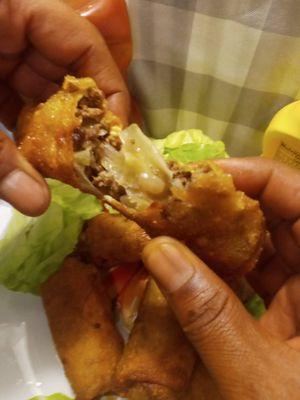 Cheeseburger Eggrolls