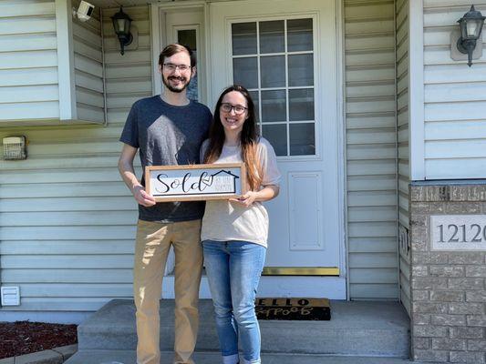 We search long and hard in a crazy market for a home in Champlin for these two first time home buyers.  So fun working with them.