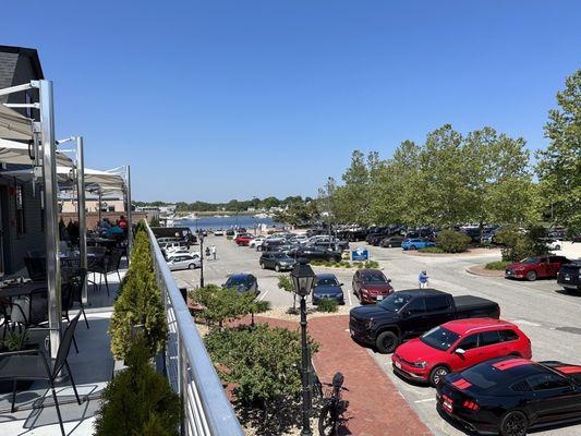 View from the Black Cow upstairs deck in Newburyport.