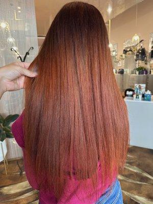 keratin straightening treatment