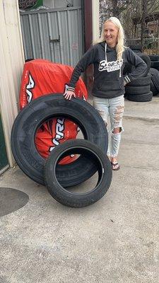 We are happy to install tires of ALL Sizes!