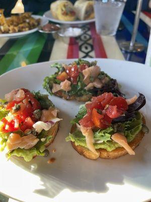 Avocado toast with lox