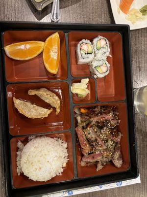 Steak bento box