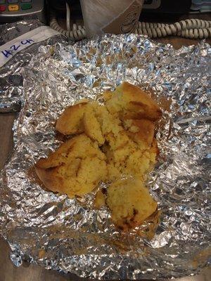 This is supposed to be a corn muffin . This deli used to be very good don't know what happened