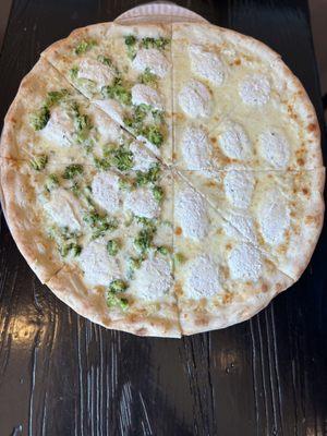 White Pizza 1/2 Broccoli