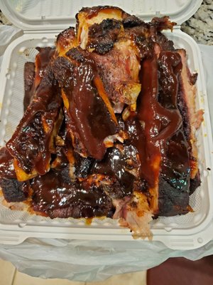 Slab of Old and Overcooked Ribs!!