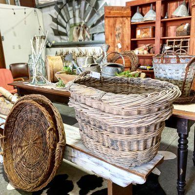 Assorted European baskets.