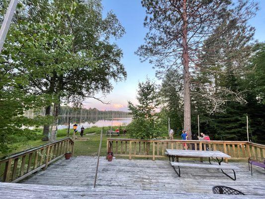 Second deck of patio and yard