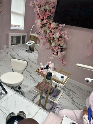 Pedicure area