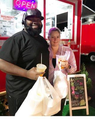 Thank you Troy and his wifey for coming out and supporting us!! He ordered a lot of delicious dishes