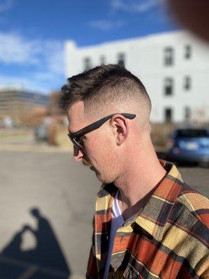 Skinfade from our barber Ralph.