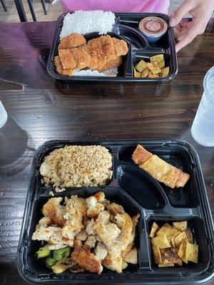 Chicken Bento and Katsu Bento