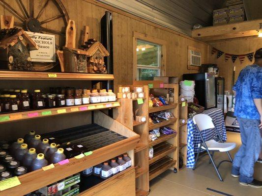 Interior of the little shop