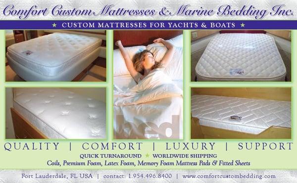 Comfort Custom Mattresses and Marine Bedding Inc.