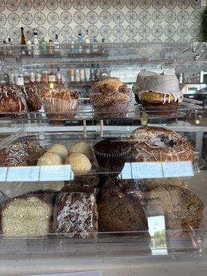 Large assortment of pastries from Quack's Bakery