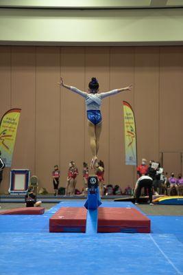 Faith 3rd place on the balance beam