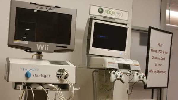 Video games in the waiting room