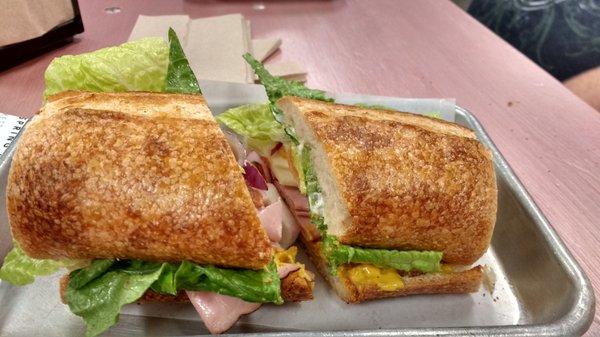 French bread, Ham n swiss