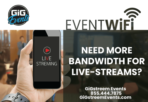 Event Wifi for live-streaming