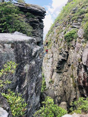 Climbing in Linville Gorge is such a treat