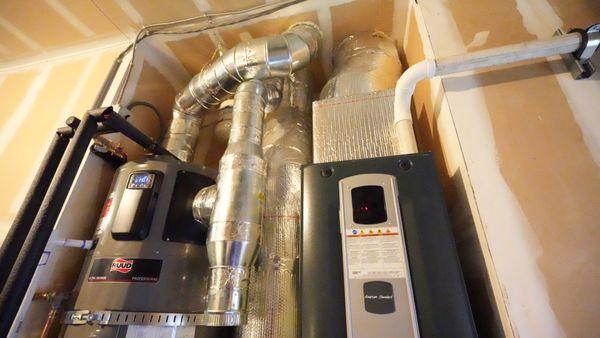 Ruud water heater installation