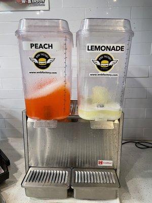 Peach  and Lemonade  drinks