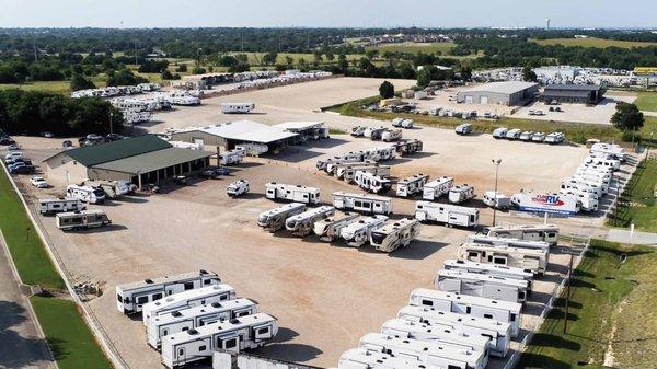 Fun Town RV Waco Aerial View