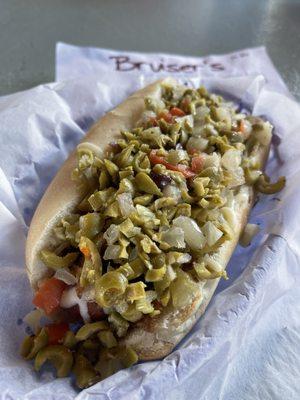 Muffuletta dog.