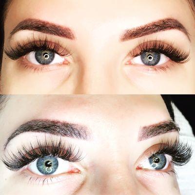 Mixed lash extensions