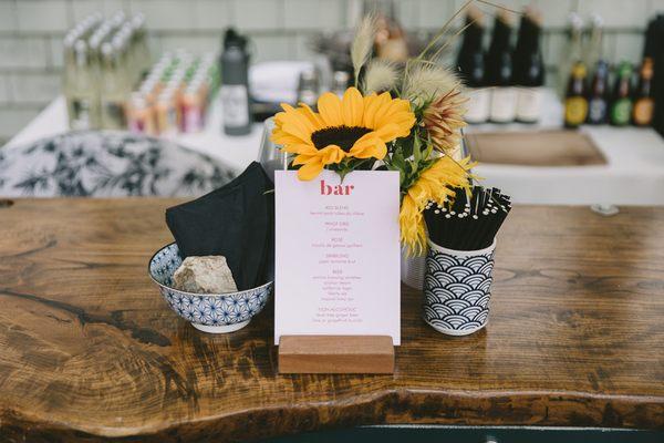 We provided beer and wine, Debonair Events provided the outstanding service and bartending (photo by Luke Keegan Photography)