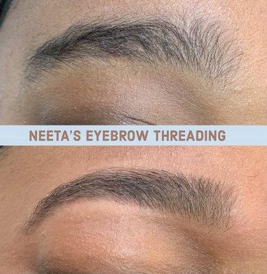 Eyebrow threading