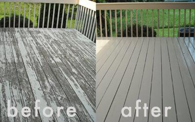 Princeton, NJ Deck before and after