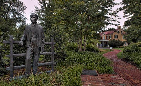 George C. Marshall's statue on East Market Street.