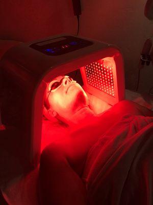 Red LED Light Therapy Facial