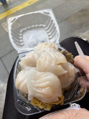 shrimp dumpling + beef shiu mai