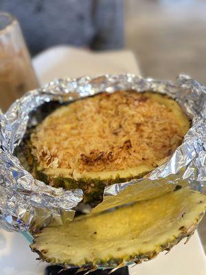 Seafood Fried Rice in Pineapple