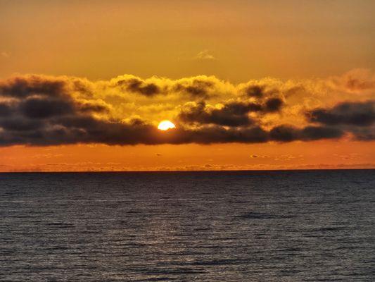 Coffee from the deck at daybreak