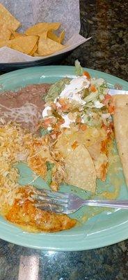 Chicken Enchiladas and chicken Tamales!!! Always hits the spot!!!